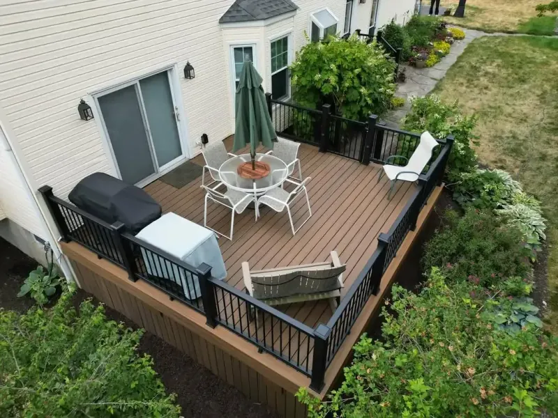 Deck railing installation and repair by VM Power Decks in Lehigh Valley PA